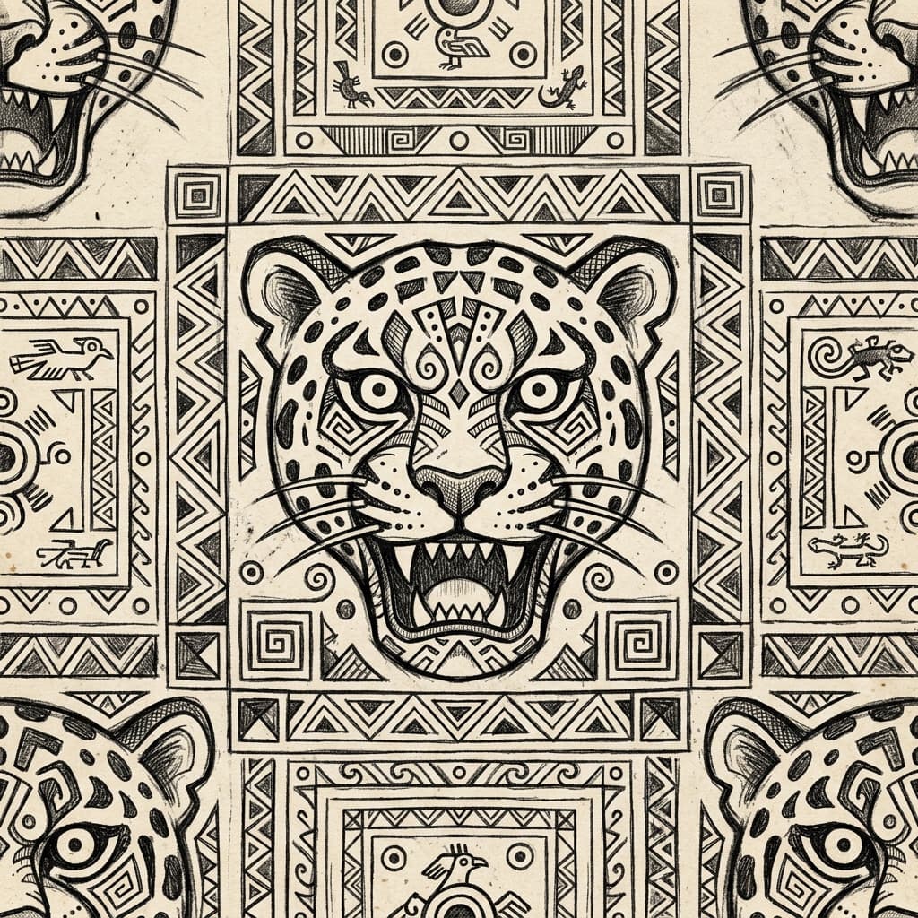 Diseño a mano de EL JAGUAR